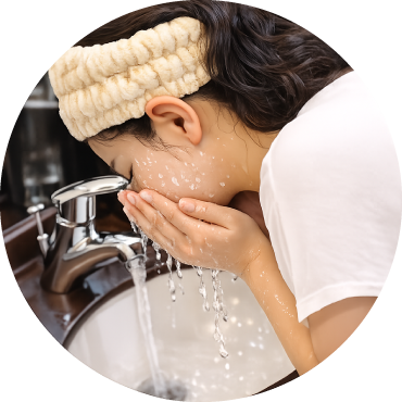 洗顔のイメージ