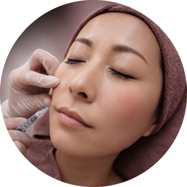 ヒアルロン酸注入の様子